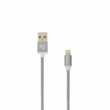 SBOX Kábel, CABLE USB A Male -&gt; 8-pin iPh Male 1.5 m Grey - Blister kábel és adapter