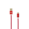 SBOX Kábel, CABLE USB Male -> TYPE-C Male 1.5 m Red