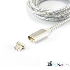 SBOX MAGNETIC-MUSB 1m mágneses ezüst Micro USB kábel kábel és adapter