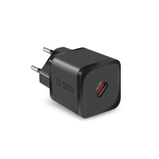 SBS PD USB-C Hálózati töltő - Fekete (30W) (TETRGAN1C30W) mobiltelefon kellék