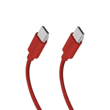  SBS TECABLETISSUETCCR USB-C - USB-C 1.5m 60W fonott kábel - piros kábel és adapter