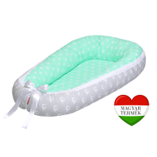 Scamp babafészek - kókuszbetétes /GreenGreyElephant (Elefántos) babaágynemű, babapléd