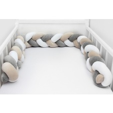 Scamp Plüss Fonott rácsvédő 180cm - Bézs-Szürke-Fehér babaágynemű, babapléd