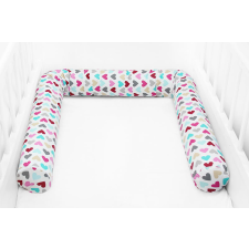 Scamp - Rácsvédő hengerpárna 150cm/ ColorfulHearts babaágynemű, babapléd