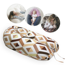 Scamp Szoptatós párna - Barna minták kismama párna