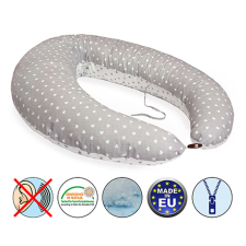 Scamp szoptatós párna formázott gombosvégû Little Heart White Grey SZPG002 kismama párna