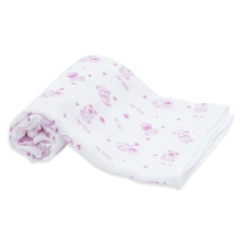 Scamp tetra textil pelenka 1db-os - Rózsaszín macis mosható pelenka
