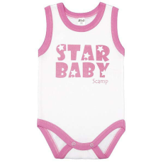  Scamp Ujjatlan baba kombidresz (62) - Star Baby pink