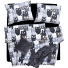 Scanquilt KLASIK DESIGN ágyneműhuzat, macskák, szürke-fekete, 140 × 200/70 × 90 cm (35614)