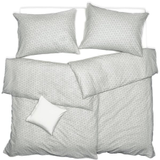 Scanquilt povlečení KLASIK fragments šedobílá 140 × 220/70 × 90 cm lakástextília