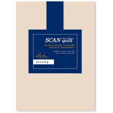 Scanquilt prostěradlo JERSEY ELASTIC LYCRA béžová 200 × 220 cm lakástextília