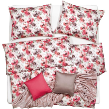 Scanquilt SATÉN DESIGN 140 × 200/70 × 90 cm grand poppy piros-púderes lakástextília