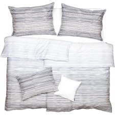 Scanquilt SATÉN DESIGN ágyneműhuzat, fehér-kék vonalas minta lakástextília