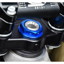 SCAR kormányoszlop anya kék Kawasaki KX250F egyéb motorkerékpár alkatrész