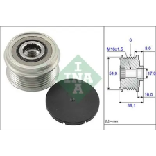 Schaeffler INA generátor szabadonfutó 535 0063 10 autóalkatrész