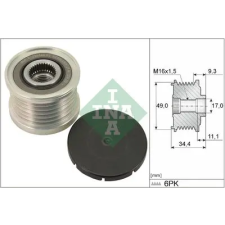 Schaeffler INA generátor szabadonfutó 535 0075 10 autóalkatrész