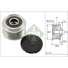 Schaeffler INA generátor szabadonfutó 535 0098 10 autóalkatrész