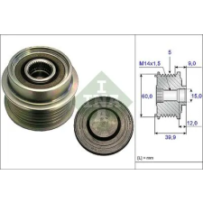 Schaeffler INA generátor szabadonfutó 535 0180 10 autóalkatrész