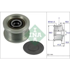 Schaeffler INA generátor szabadonfutó 535 0232 10 autóalkatrész
