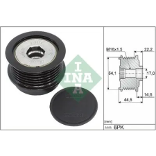 Schaeffler INA generátor szabadonfutó 535 0352 10 autóalkatrész