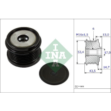 Schaeffler INA generátor szabadonfutó Schaeffler INA 535 0237 10 autóalkatrész