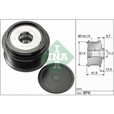 Schaeffler INA generátor szabadonfutó Schaeffler INA 535 0282 10 autóalkatrész