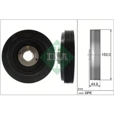 Schaeffler INA Szíjtárcsa, főtengely 544 0042 10 autóalkatrész