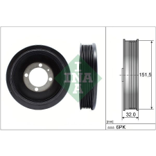 Schaeffler INA Szíjtárcsa, főtengely Schaeffler INA 544 0123 10 autóalkatrész