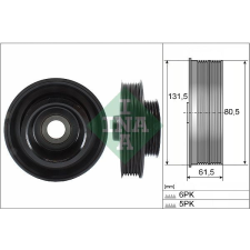 Schaeffler INA Szíjtárcsa, főtengely Schaeffler INA 544 0141 10 autóalkatrész