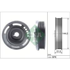 Schaeffler INA Szíjtárcsa, főtengely Schaeffler INA 544 0168 10 autóalkatrész