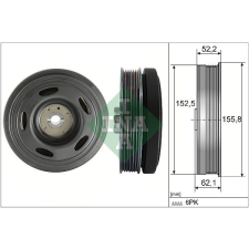 Schaeffler INA Szíjtárcsa, főtengely Schaeffler INA 544 0515 10 autóalkatrész