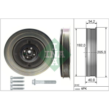 Schaeffler INA Szíjtárcsa készlet, forgattyús tengely Schaeffler INA 544 0504 20 autóalkatrész