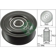 Schaeffler INA Szíjtárcsa/vezetőgörgő, hosszbordás szíj 532 0609 10 autóalkatrész