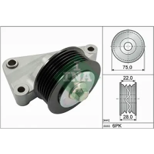 Schaeffler INA Szíjtárcsa/vezetőgörgő, hosszbordás szíj 532 0825 10 autóalkatrész