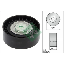 Schaeffler INA Szíjtárcsa/vezetőgörgő, hosszbordás szíj Schaeffler INA 532 0434 10 autóalkatrész