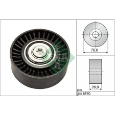 Schaeffler INA Szíjtárcsa/vezetőgörgő, hosszbordás szíj Schaeffler INA 532 0505 10 autóalkatrész