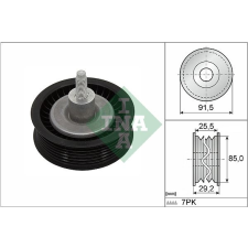 Schaeffler INA Szíjtárcsa/vezetőgörgő, hosszbordás szíj Schaeffler INA 532 0909 10 autóalkatrész