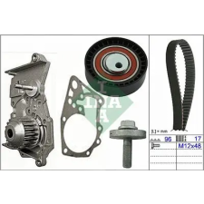 Schaeffler INA Vízpumpa + fogasszíj készlet 530 0604 30 autóalkatrész