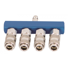 Scheppach Gyorscsatlakozó négyes elosztóval öntözéstechnikai alkatrész