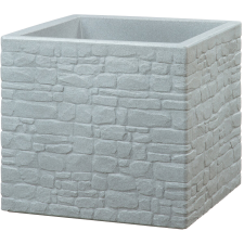 Scheurich Muretto virágtartó 28,5 cm x 28,5 cm Stony Grey kerti dekoráció