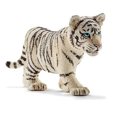 Schleich 14732 Tigriskölyök, fehér játékfigura