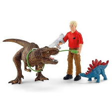  Schleich 41465 Tyrannosaurus Rex támadás játékfigura
