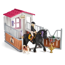 Schleich 42437 Horse Club Istállóállás, Tori & Princess játékfigura