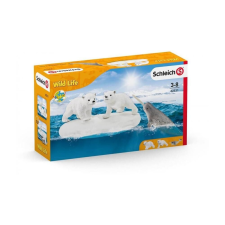 Schleich 42531 Jegesmedvebocsok játékszett - Wild Life játékfigura