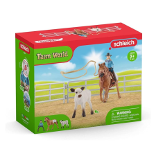 Schleich 42577 Lasszóverseny Cowgirllel játékfigura