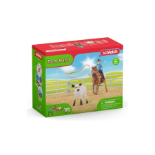 Schleich 42577 Lasszóverseny cowgirllel játékszett - Farm World játékfigura