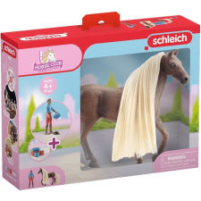 Schleich 42586 Leo és Rocky Mountain lova fésülhető sörénnyel játékfigura