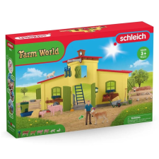Schleich 42605 Nagy farm istálló állatokkal játékfigura