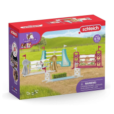 Schleich 42612 Lovas akadálypálya kiegészítők játékfigura