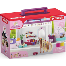 Schleich 42614 Hordozható szépségszalon fésülhető lóval játékfigura